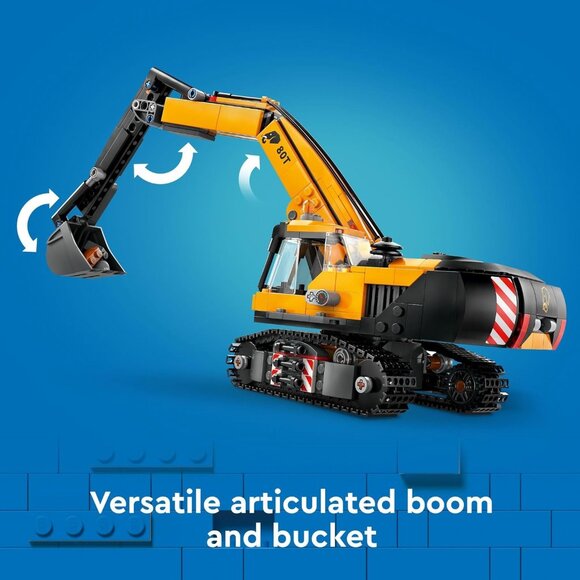 NEW Lego City Construction Excavator Toy Building Set 60420 Truck Playset 633-pi - Picture 9 of 16